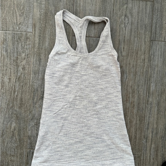 Lululemon heathered white tank Small - Picture 2 of 5